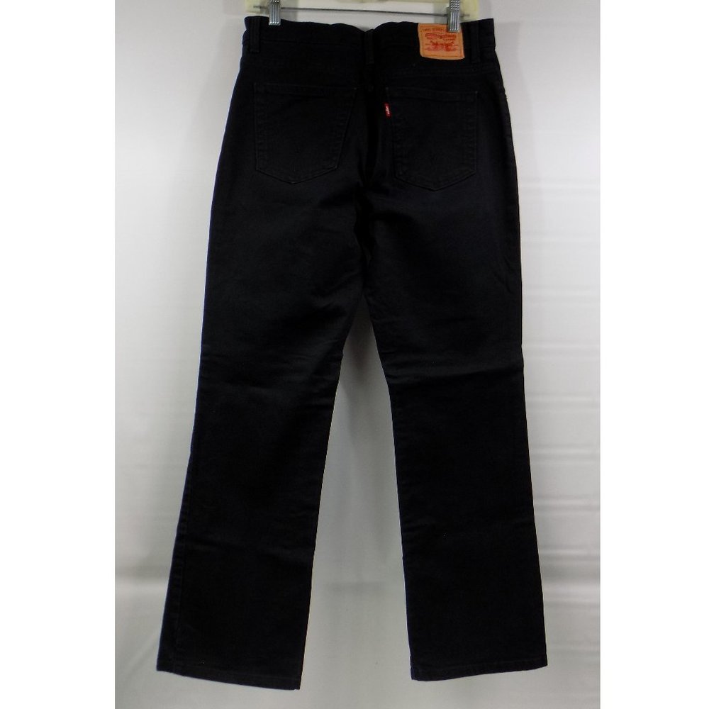 Levi's 550 Relaxed Boot Cut Black Jeans Size 10M - Picture 2 of 10